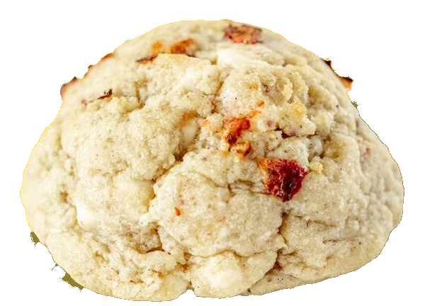 A Breakfast Bunch box, four six-ounce cookies stacked